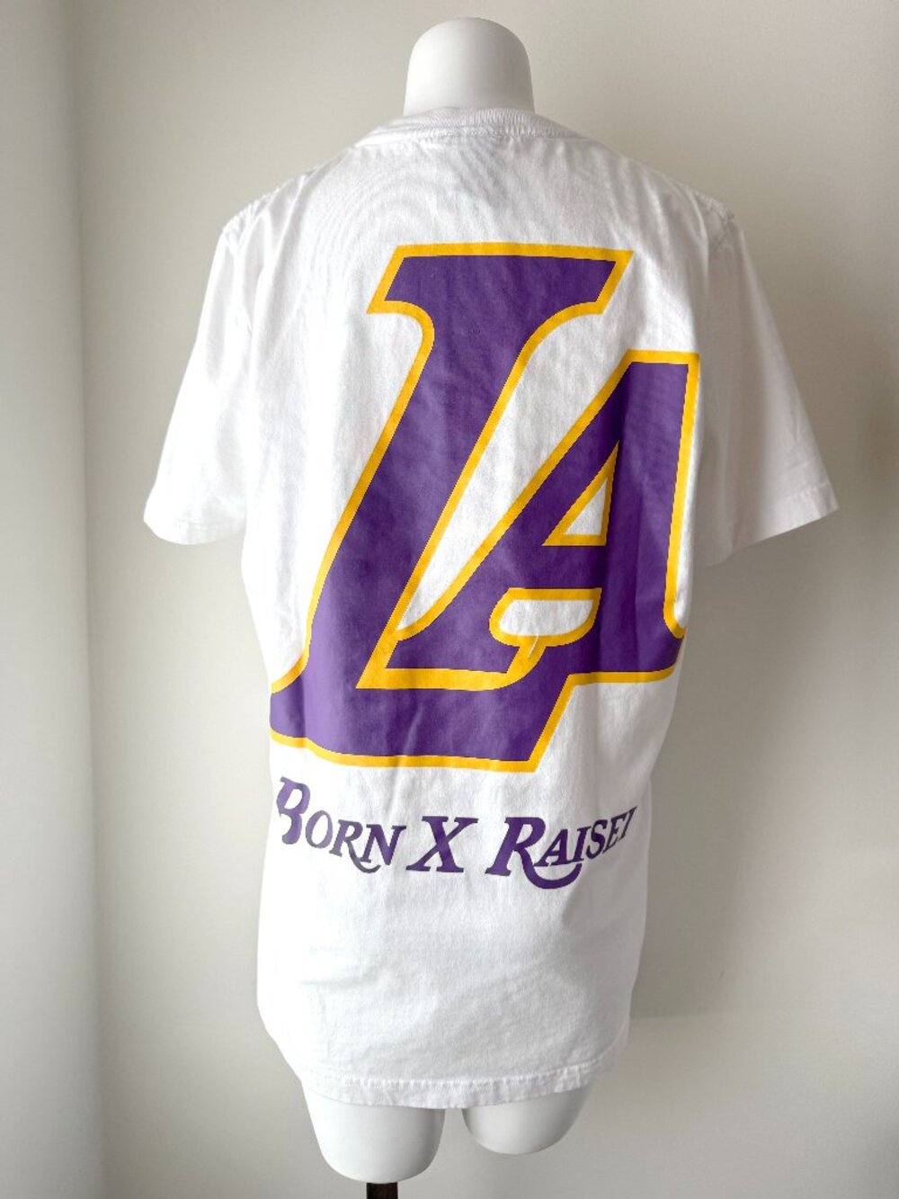 New Era Men's Born x Raised LA Lakers White T-Shirt